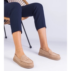 Mocasines de mujer beige de Ekozamsz 1