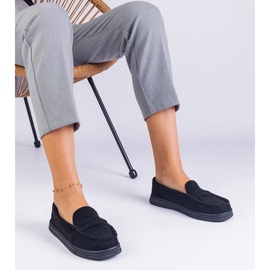 Mocasines de mujeres negras de Ekozamsz negro 1