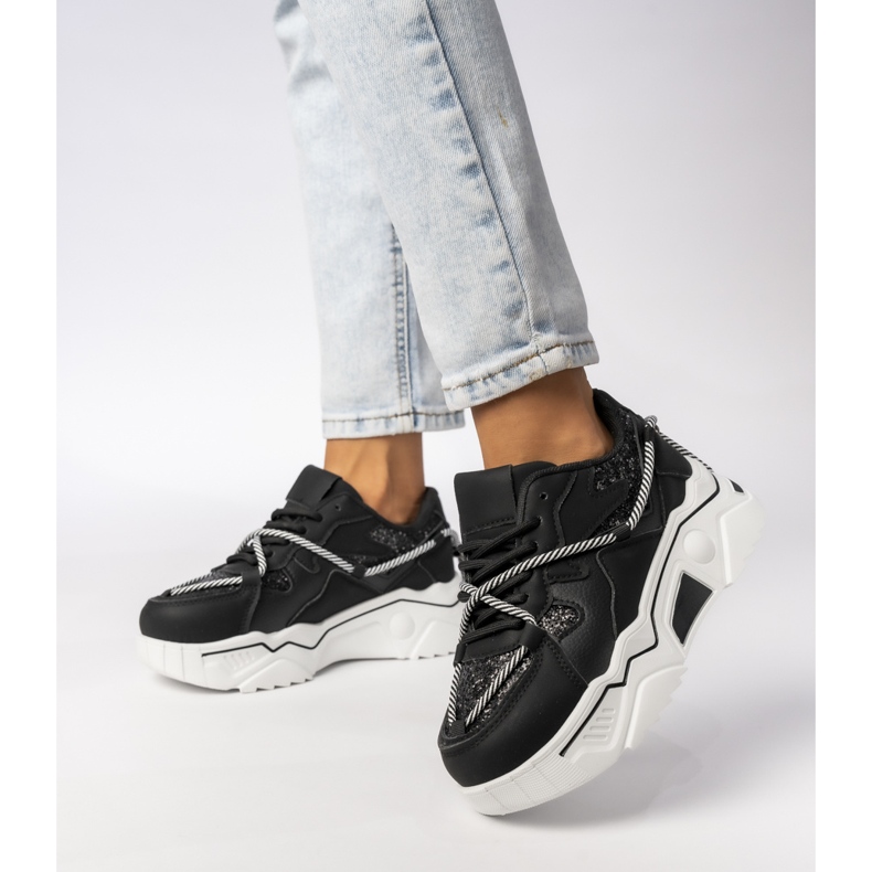 Zapatillas deportivas femeninas - negro 1