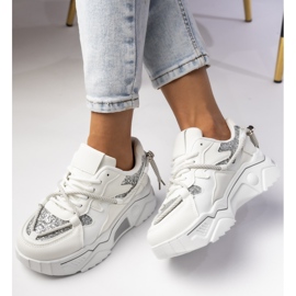 Zapatillas de deporte blanco deportivo femenino 4