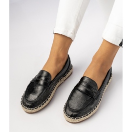 Emadrilles mocasines negros para mujeres 4