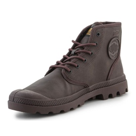 Zapatos Palladium Pampa Hi Coated U 74375-249-M Cacao oscuro marrón 4