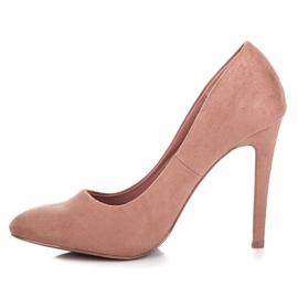 Vinceza Tacones de ante rosa 1