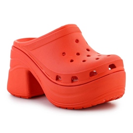 Tacones cocodrilo Siren Clog 208547-84J naranja 2