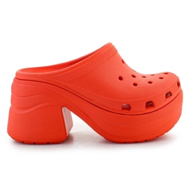 Tacones cocodrilo Siren Clog 208547-84J naranja 7