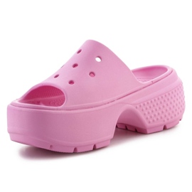 Chanclas Crocs Stomp Slide 209346-6WY rosado 5