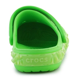 Chanclas Crocs Croc Band Geométrica Glow Band Clog K Jr 210132-3WA verde 12