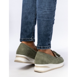 Mocasines verdes para mujeres 1