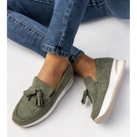 Mocasines verdes para mujeres 2