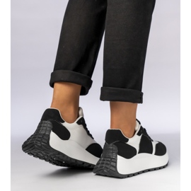 Zapatillas de deporte deportivo en blanco y negro 3