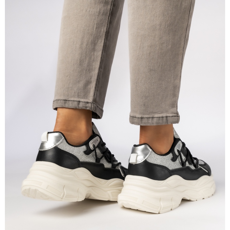 Zapatillas de deporte deportivo negro femenino 2