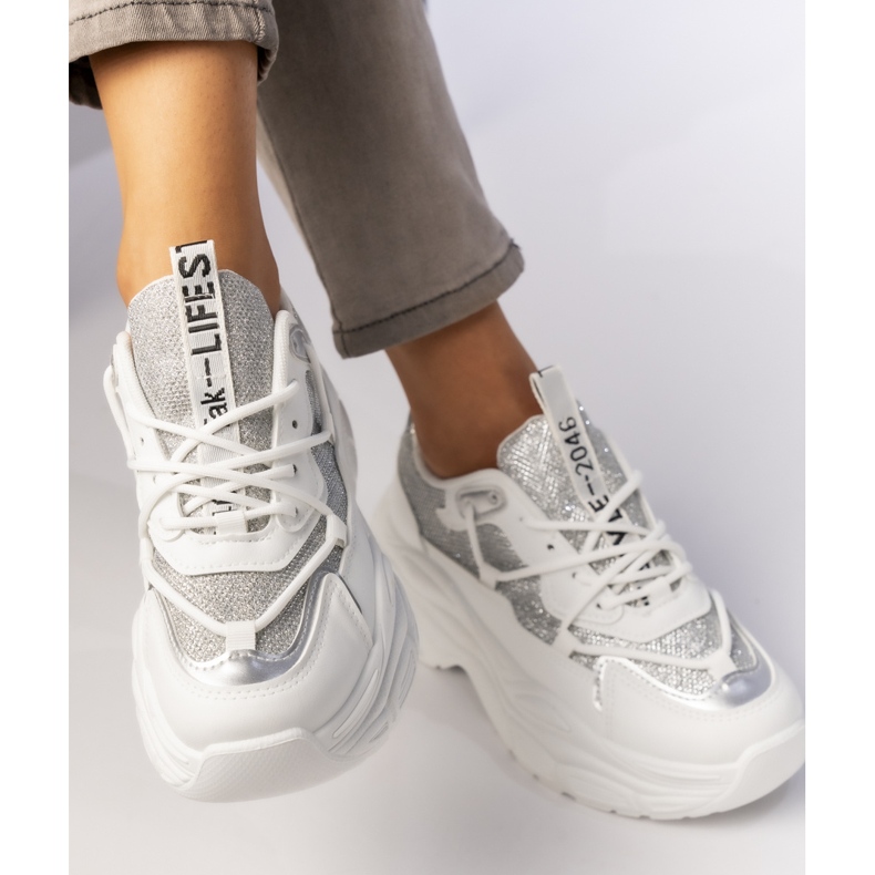 Zapatillas deportivas blancas para mujeres blanco 2