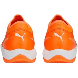 Puma Ultra Match Ll It + Mid Jr 107232 01 zapatos de fútbol naranja naranjas y tintos 8