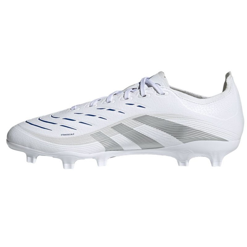 Adidas Predator League FG/MG ID1327 zapatos blancos y plateados 1