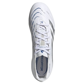 Adidas Predator League FG/MG ID1327 zapatos blancos y plateados 2