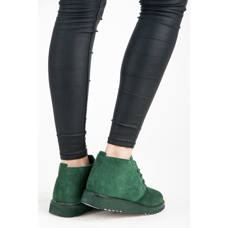 New Age Botas de mujer verde 2