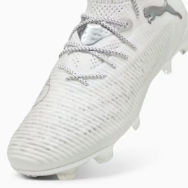 Puma Future 8 Ultimate FG 108138-04 zapatos blancos con calcetín 3