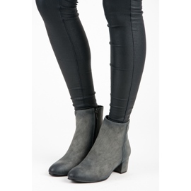 Vinceza botas de tacón bajo gris 6