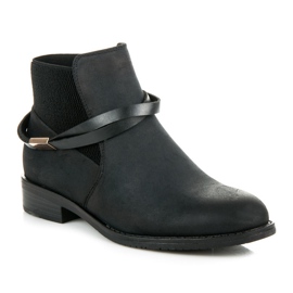 Vinceza Botas bajas Jodhpur negro 2