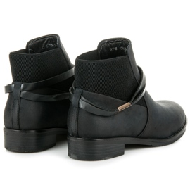 Vinceza Botas bajas Jodhpur negro 4