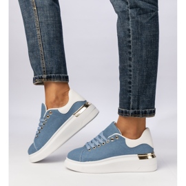 Zapatillas de deporte deportivo azul femenino 3