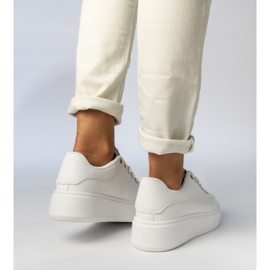 Zapatillas deportivas blancas para mujeres blanco 2