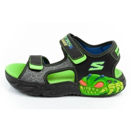 Sandalias Skechers 400614L/BKLM verde 2