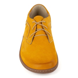 Olivier Zapatos de cuero minimalista de mujer descalzo de mujeres 1082 Nubuk mostaza amarillo 14