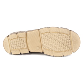 Lace de cuero para mujeres: zapatos Olivier 1223 beige 5