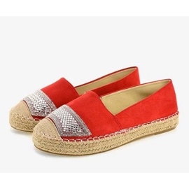 Zapatos de mujer calados en piel natural, mocasines de piel para mujer. gris 3