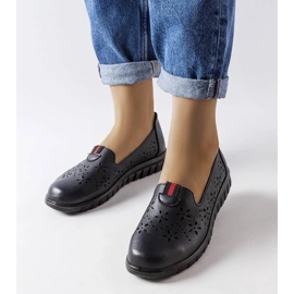Botines de mujer de piel negra con plataforma, botas aislantes fabricadas en piel natural negro 7