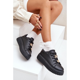 Zapatillas de deporte para mujeres con alfileres negros 7
