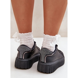 Zapatillas de deporte para mujeres con alfileres negros 9