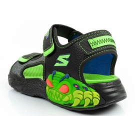 Sandalias Skechers 400614L/BKLM verde 5