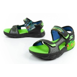 Sandalias Skechers 400614L/BKLM verde 8