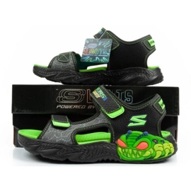 Sandalias Skechers 400614L/BKLM verde 10