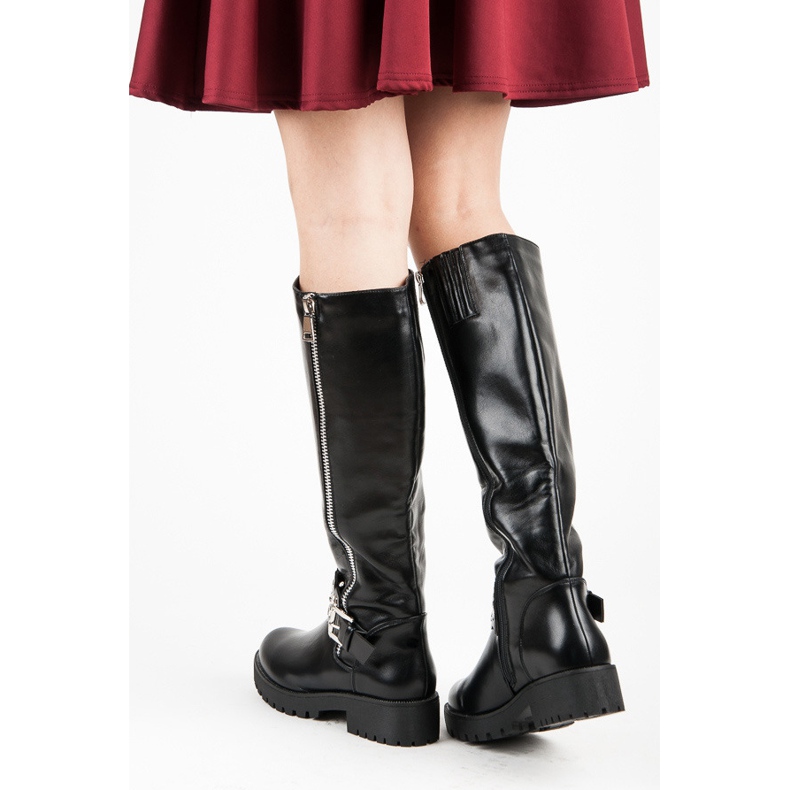 Seastar botas rockeras de mujer negro 1