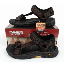 Sandalias Skechers M 204351/BRN negro 10