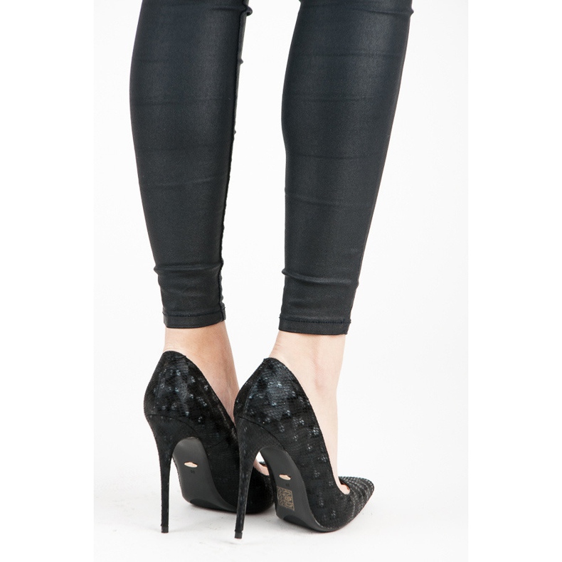 Vices Alfileres con estampado de serpiente negro 2