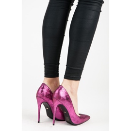 Vices Alfileres con estampado de serpiente púrpura 2