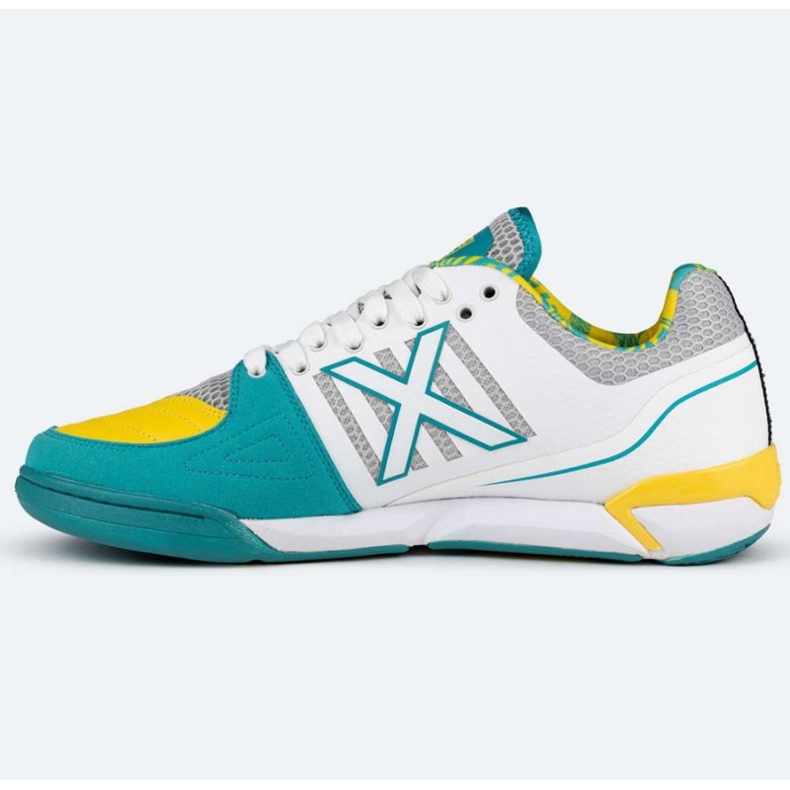 Munich Prisma 37 en 3116038 zapatos de fútbol blanco y amarillo 1