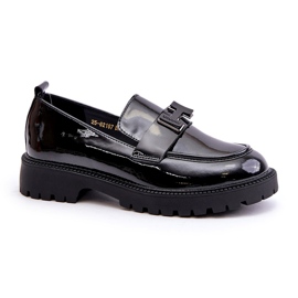 Mocasines Mujer Charol Vinceza 62187 Negro 4