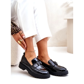 Mocasines Mujer Charol Vinceza 62187 Negro 7