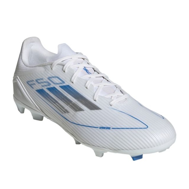 Adidas F50 League FG/MG IE1293 Zapatos de fútbol blanco 1