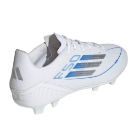 Adidas F50 League FG/MG IE1293 Zapatos de fútbol blanco 2