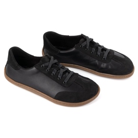 WASAK Zapatos descalzos de cuero minimalista wonak 0744w negro 4