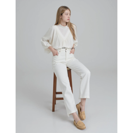 Mocasines de gamuza beige para mujeres 4