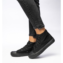 Zapatillas de deporte clásico de mujeres negras negro 1
