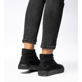 Zapatillas de deporte clásico de mujeres negras negro 2