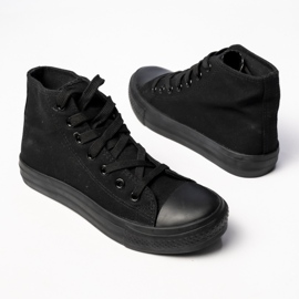 Zapatillas de deporte clásico de mujeres negras negro 5